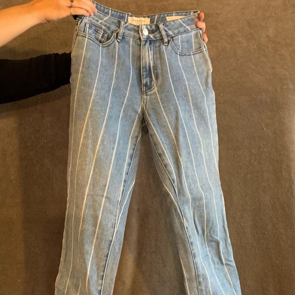 Striped jeans